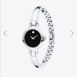 Movado Amorosa bangle-style bracelet with 18 diamonds (0.070 t.c.w.).